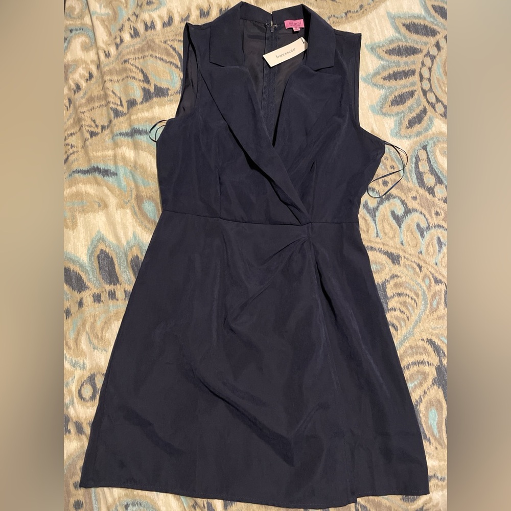 Miami by Francesca’s Navy Sleeveless Mini Dress